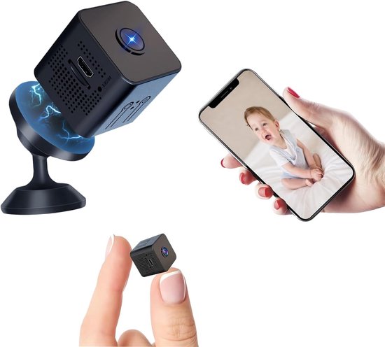 Mini-überwachungskamera, Wlan, 1080p Hd, Babykamera Mit Nachtsicht/bewegungserkennung, Kleine Sicherheitskamera Für Den Innen- Und Außenbereich