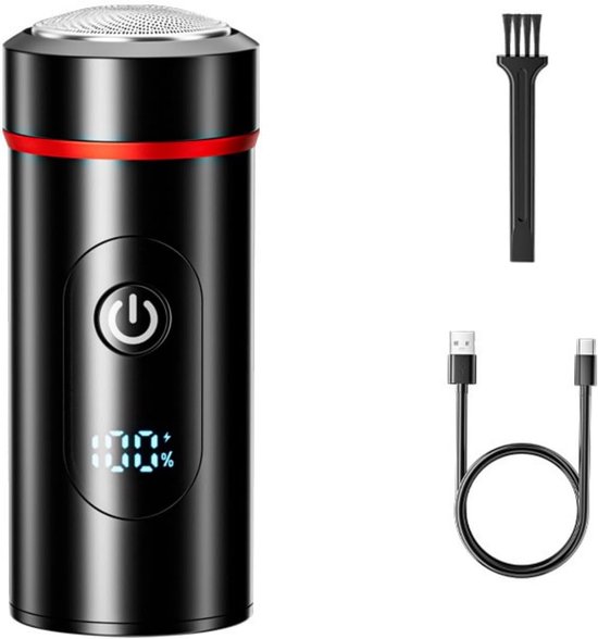 Tragbarer Mini-elektrorasierer, Geeignet Für Männer, Ipx7 Wasserdicht, Kompakt Und Tragbar, Doppelring-design, Geeignet Für Zuhause, Auto, Reisen Und Büro.