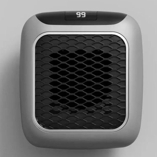 Intelligenter 500-w-keramik-heizlüfter Mit Steckdose, Mini-elektroheizlüfter Mit Fernbedienung, Tragbar Für Schlafzimmer, Büro, Wohnzimmer