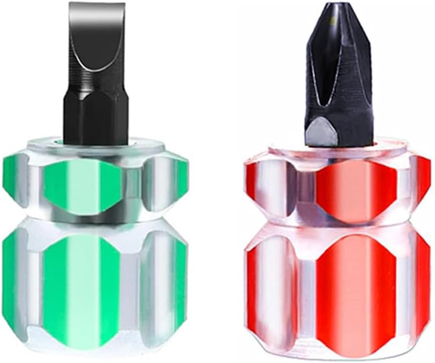 Mini-schraubendreher Mit Kurzem Schaft, Kurzem Kreuzschlitzkopf Und Flachem Magnetkopf, Schraubendreher Für Nähmaschinen, Taschenschraubendreher-set (mini-größe)