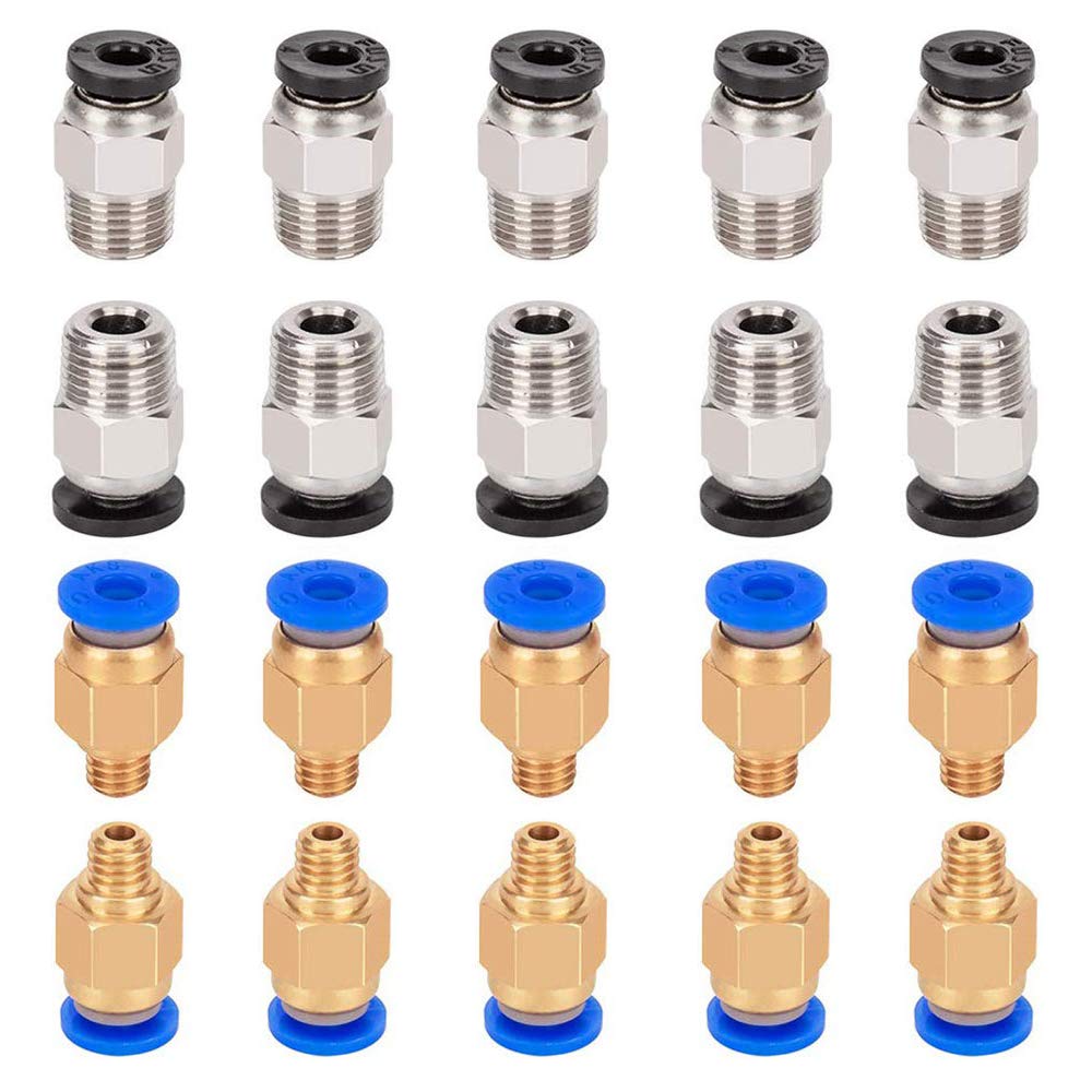 10 Pneumatische Kupplungen Pc4-m6 Und 10 Pneumatische Kupplungen Pc4-m10