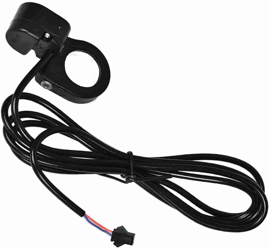 Fahrradhupenknopf (22,5 Mm) – 1,5 M Kabel, Kunststoff-touch-knopf – Für E-bike-lenker, Mountainbikes Und Roller, Schwarz, Abmessungen 2,5 X 3,6 X 6,6 Cm
