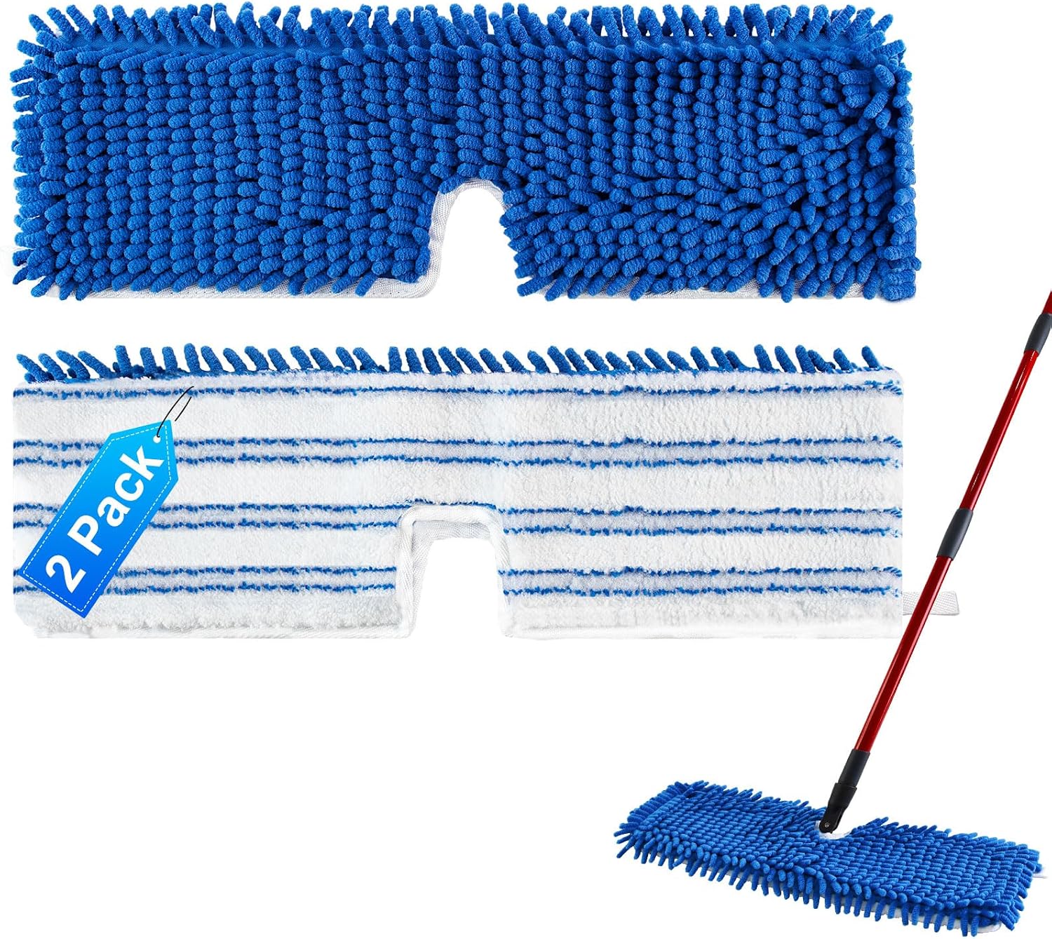 Ersatz-wischmoppköpfe Für Den O-cedar Hardwood Floor 'n More Mikrofaser-wischmopp, 2er-pack Staubwischer, Ersatzköpfe Für Den Ocedar Wischmopp
