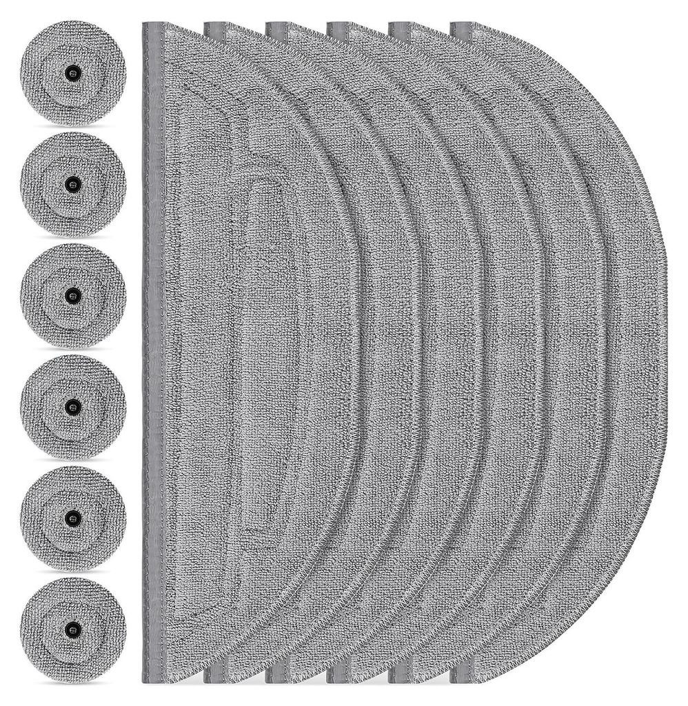 Roborock S8 Maxv Ultra Wischmopp-set (12-teilig): 6 Wischpads, 6 Seitenbürsten, Kompatibel Mit Vibrarise 3.0