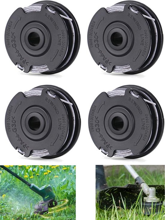 Rasenmäher – 4er-pack – Kabeltrommeln – Geeignet Für Kabeltrommeln – 6 Meter Länge Pro Trommel, 1,50 Mm Durchmesser – Geeignet Für Art. 24, 27, 30 Und Art. 30