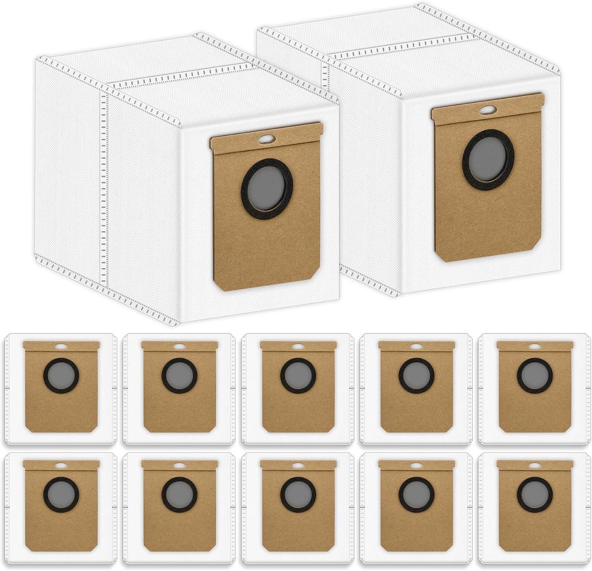 12er-packung 2,5-liter-staubbeutel Für Die Eufy Clean L60 Ses / L60 Hybrid Ses / L50 Ses Saugroboter-basisstation