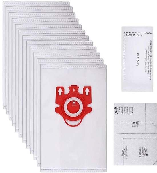 Ersatz-staubbeutel Für Miele Hyclean 3d Efficiency Fjm Staubsauger, Teilenummer 9917710, Packung Mit 12 Staubbeuteln