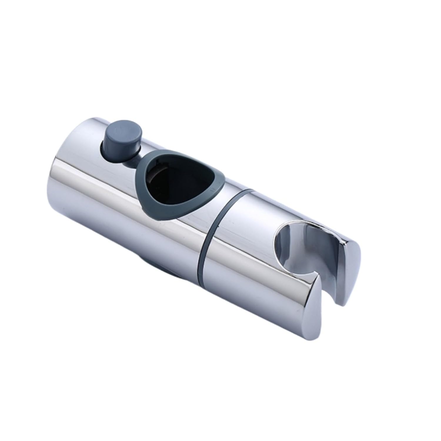 Verstellbare Duschkopfhalterung Für 25-mm-schienen, Abs-gleithalterung Mit Knopf, 360°-drehung (verchromt).