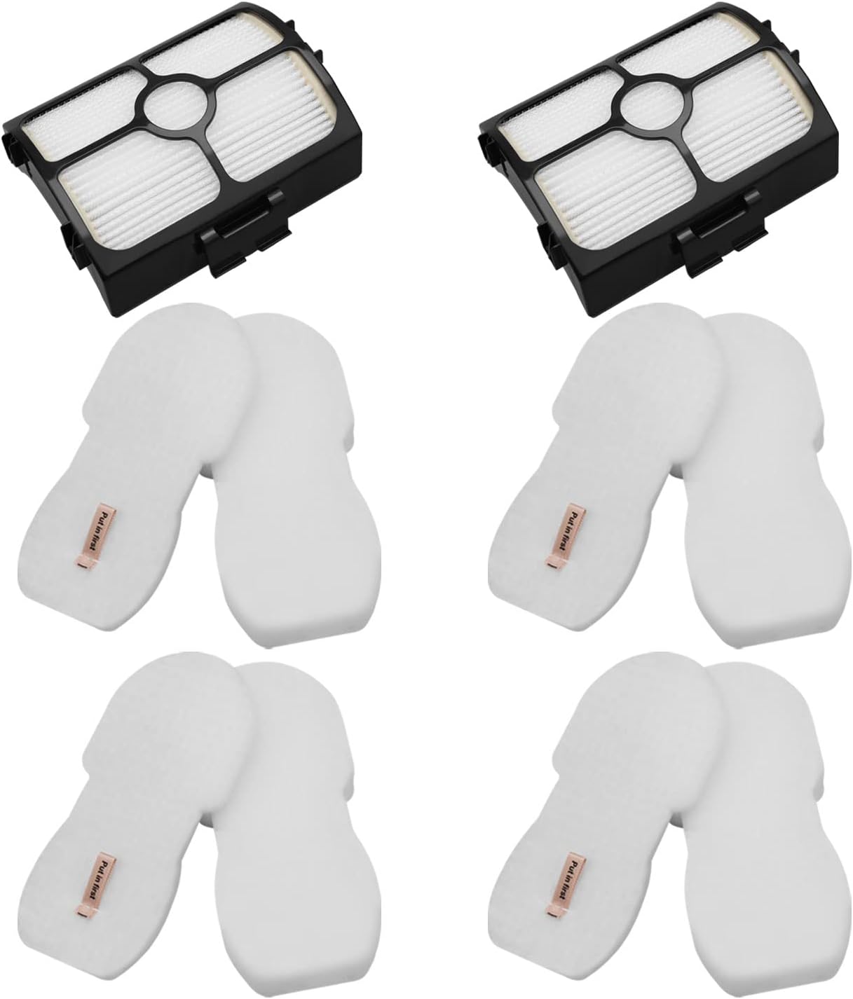 Shark Hz3002 Hz3000 Hz4002 Stratos Ultralight Akku-stielstaubsauger, Ersatzteil Xffkhz3000 Xhfhz3000, 2er-pack + 4er-pack Schaumstofffilter