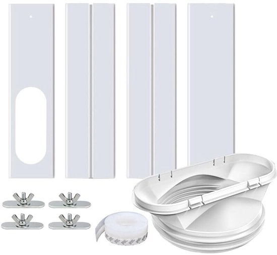 Tragbare Klimaanlage, Vierteiliges Dichtungsleisten-set, 130 Mm Und 150 Mm Universelles Fensterdichtungsleisten-set, Geeignet Für Fenster Von 43 Bis 140 Cm.