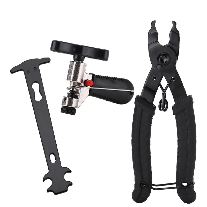 Komplettes Fahrradketten-reparaturset – Kettenschlosszange, Kettennieter Und Kettenprüfer Für Alle Fahrradketten