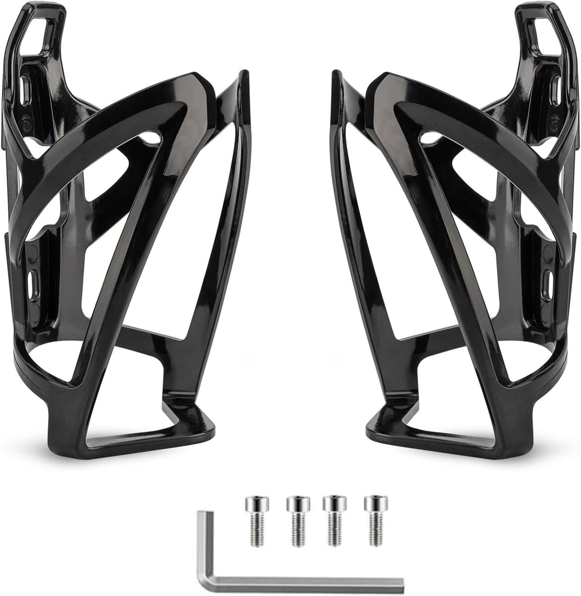 Fahrradflaschenhalter – Flaschenhalterung – Flaschenträger – Fahrradzubehör – Inkl. Schrauben Und Kleinen Schraubenschlüsseln – 2 Stück – Schwarz