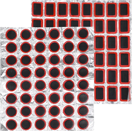 96 Stück Pro Packung, Fahrradreifen-reparaturflicken, Reparaturteile, Werkzeug Für Fahrradreifen Im Freien, Gummi-fahrradreifenflicken, Reifenreparaturwerkzeug, Antihaftbeschichtung