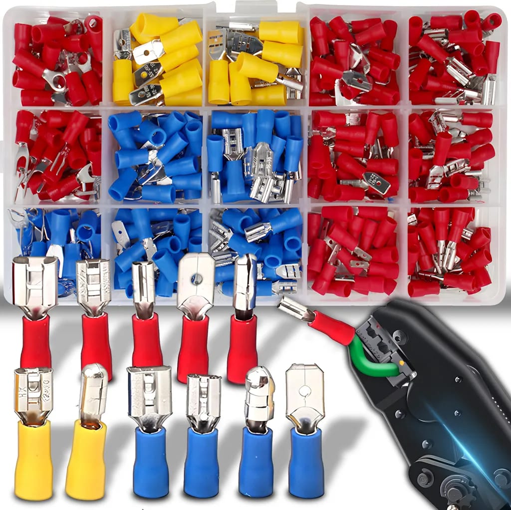 280-teiliger Kabelklemmenblock-satz Mit Sortierbox, Kfz-/fahrzeug-steckverbindern, Stecker- Und Steckverbindersatz, Flachsteckverbindern, Crimpverbindern