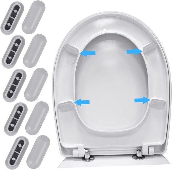 Wc-sitzkissen-set, Geräuschdämpfend, 10er-pack
