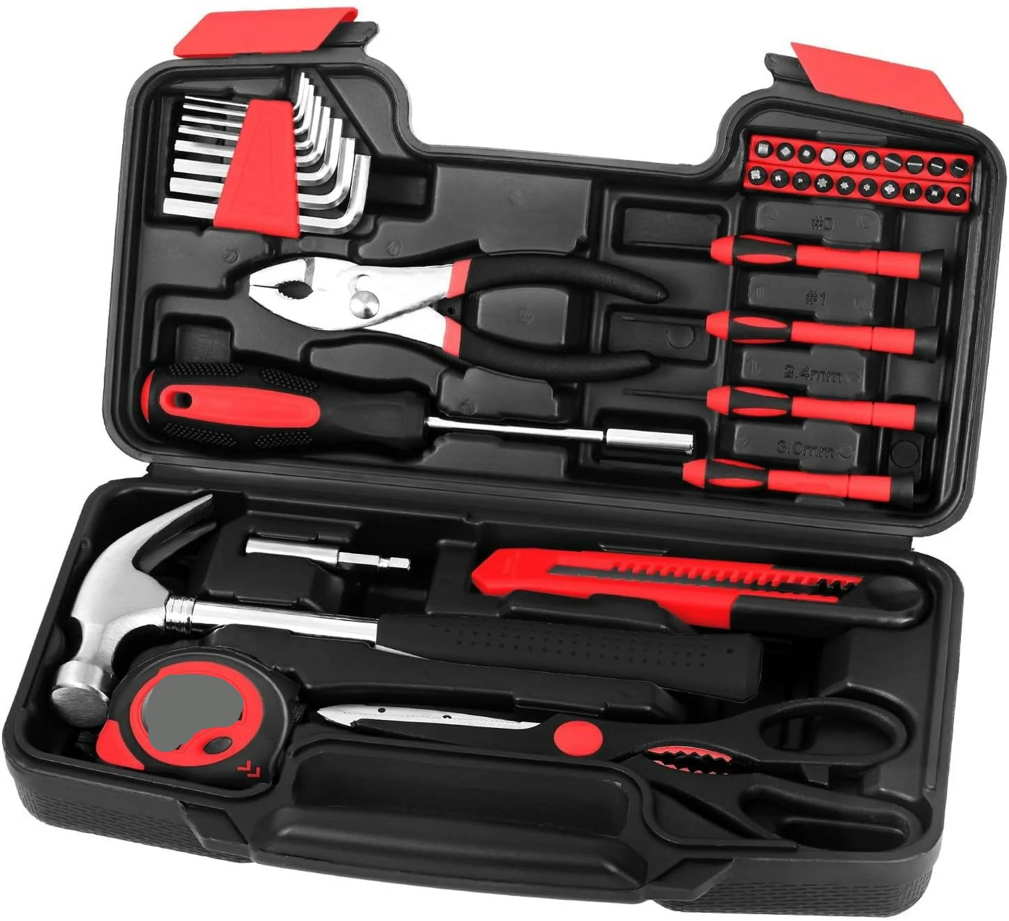 39-teiliges Multifunktionales Haushaltswerkzeugset – Grundlegendes Kleines Handwerkzeugset Für Zuhause, Garage, Büro, Studentenwohnheim Und Heimwerkerprojekte