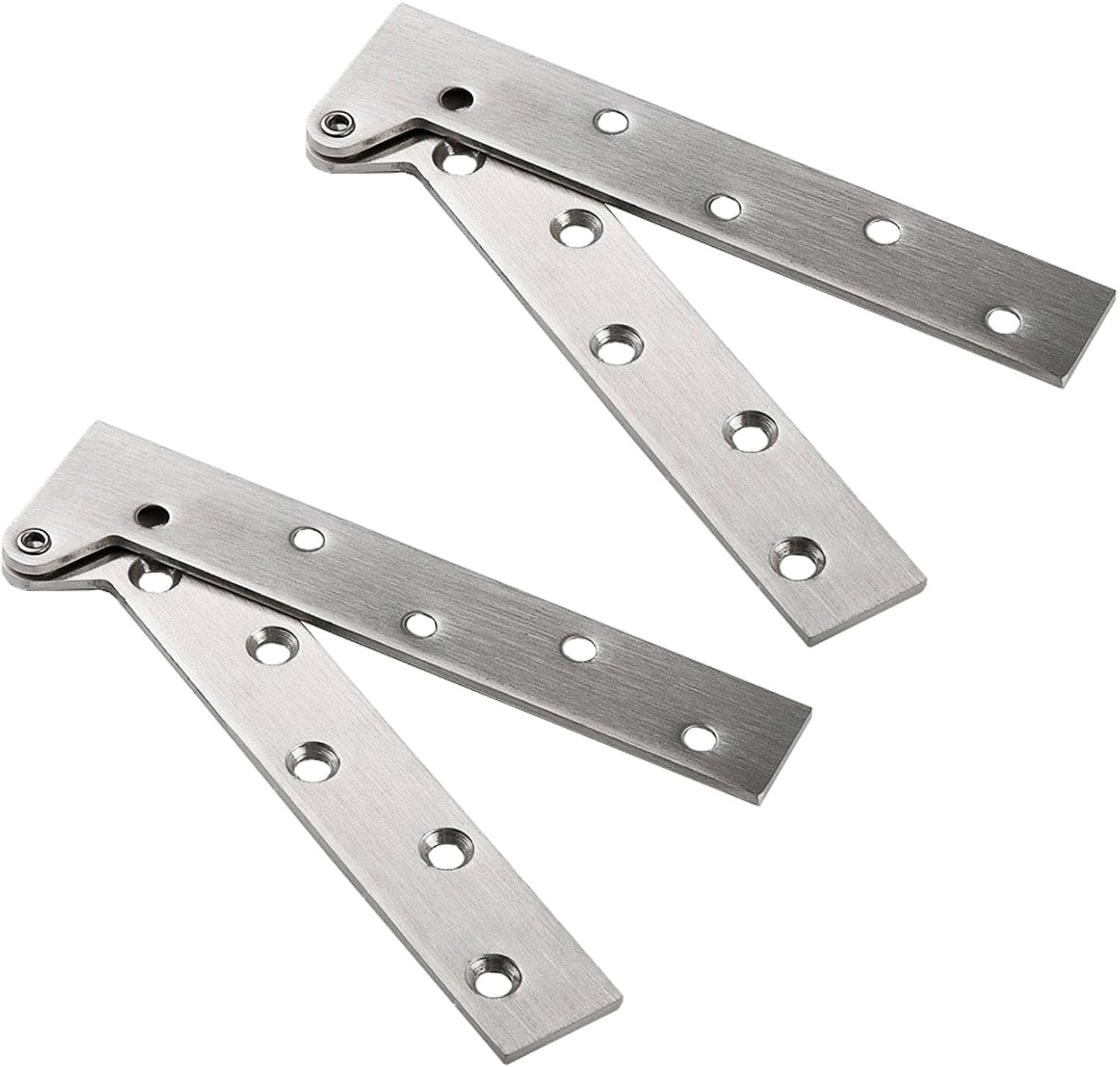 Zwei Drehbare Türscharniere, 180-grad-öffnungswinkel, Edelstahlscharniere, Geeignet Für Schrankfalttüren (150 Mm).