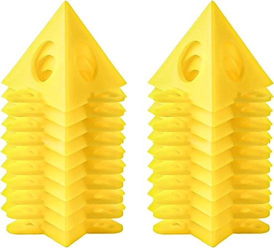 50 Gelbe, Pyramidenförmige Farbkegel – Geeignet Für Schreiner- Und Malerarbeiten