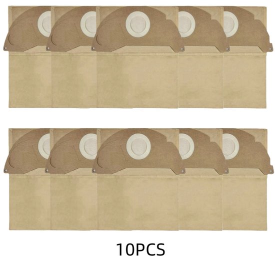 10er-pack Staubsaugerbeutel, Ersatz Für Kärcher Wd2, Nummern 6.904-322.0, Wd 2.200 Bis 2.550, Papierfilter.