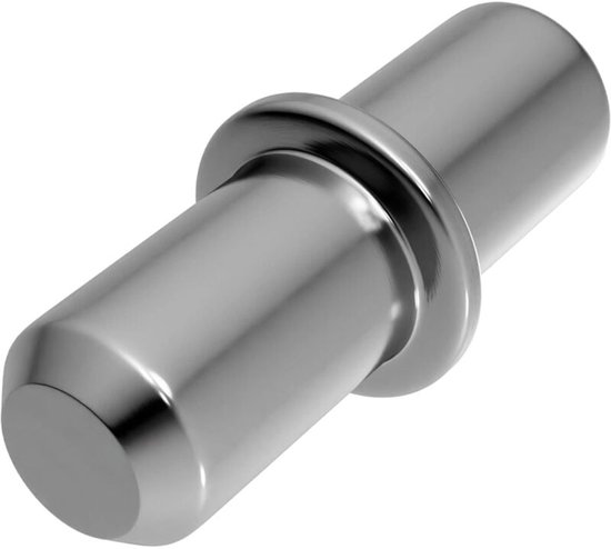 100er-packung 5 Mm Vernickelte Metall-regalstützen Mit Bohrringen Für Schränke Und Bücherregale