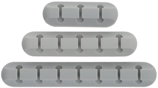 Kabelklemmen, Selbstklebende Kabelorganisatoren, 3er-pack Kabelmanagement-clips Mit Silikonkleber, Für Usb, 3 + 5 + 7 Löcher