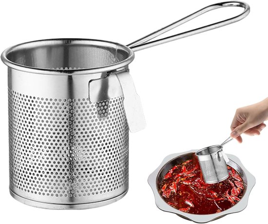 Nudelsieb Mit Griff – Nudelsieb, Spaghettisieb – Küchen-nudelschaumsieb Mit Griff, Blanchierkorb, Fein
