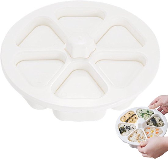 6-teiliges Antihaft-dreiecks-reisbällchen- Und Sushi-formen-set