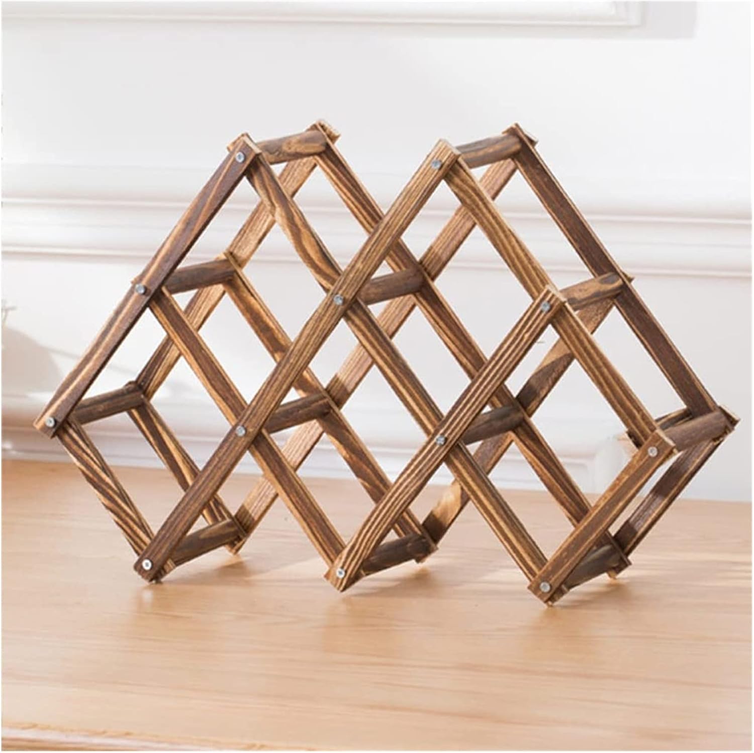 Weinregal Aus Holz, Wohnzimmer-weinständer, Weinschrank, Kreatives Retro-weinregal, Faltbare Aufbewahrung