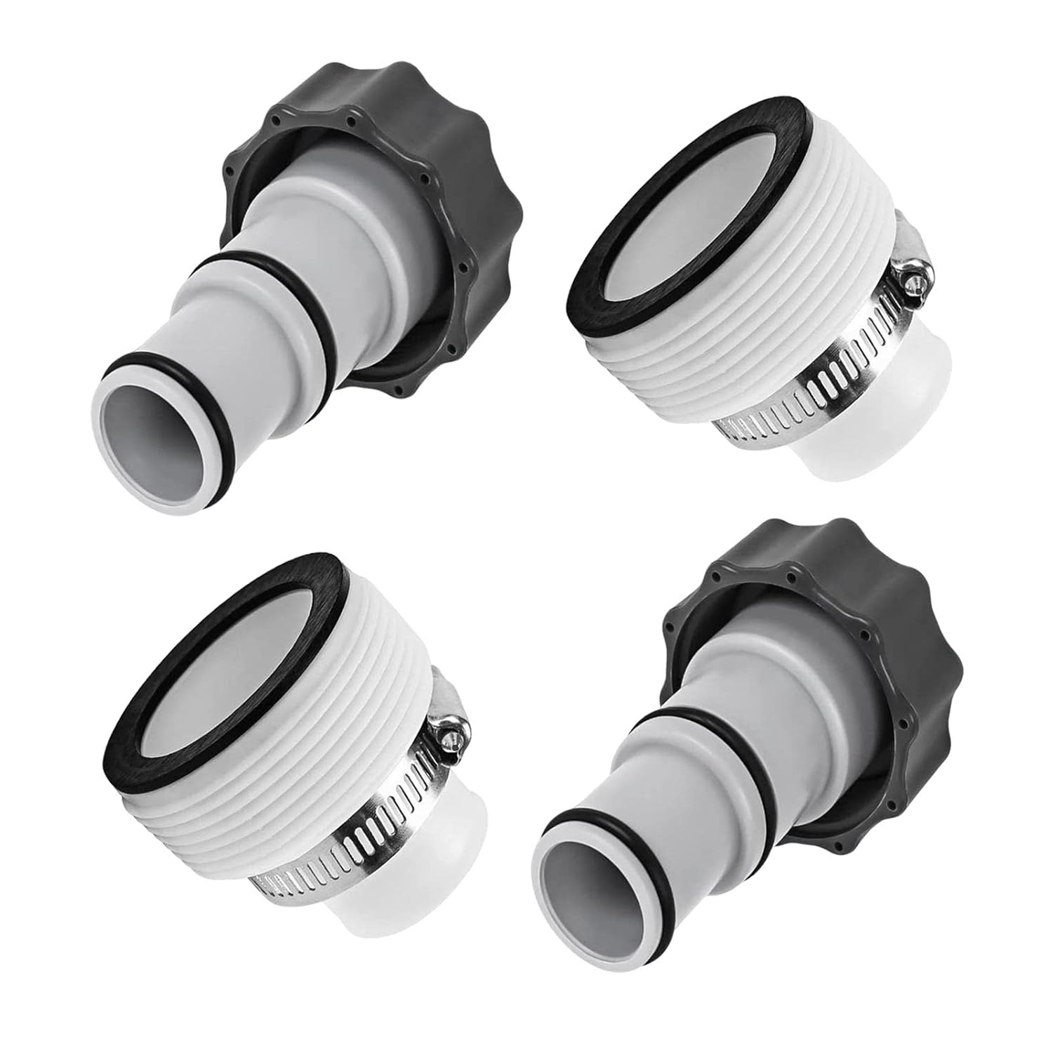 Geeignet Für Intex Filterpumpenanschlüsse, 1,25 Zoll Auf 1,5 Zoll Schlauchadapter, Schlauchadapter, Ablaufadapter-set.