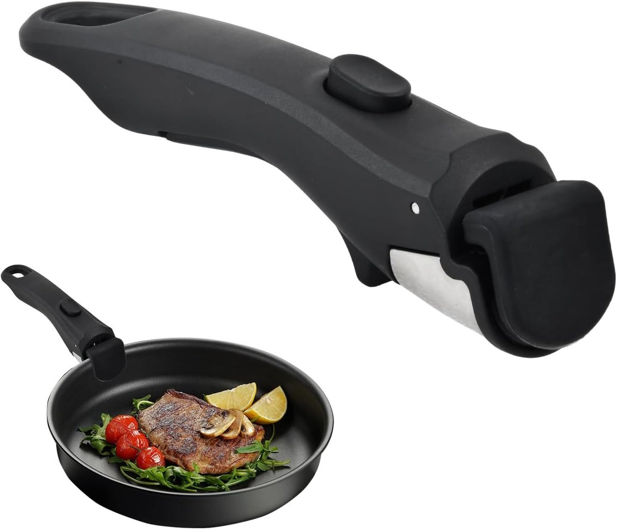Sicherheitshebel Gegen Verbrennungen, 19 Cm, Max. 5 Kg, Einfach An Pfannen, Woks Und Kochtöpfen Zu Befestigen