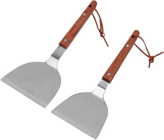 Großer Grillwender Aus Edelstahl, Schmal Und Breit, Aus Metall Für Burger Und Burgerfleisch, Pfannenwender Für Grills Und Pfannen, Langlebig Und Robust, Flach, Mittelgroß