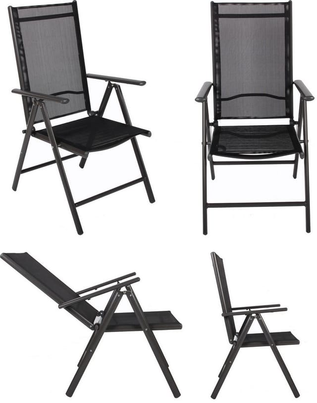 Ebuy24 - 4er Gartenstuhl Hochlehner Klappstuhl