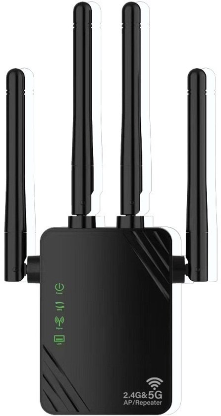 Wlan-signalverstärker Mit 1200 Mbit/s, Großer Reichweitenbereich Für Den Außenbereich (bis Zu 1.200 M²), Kompatibel Mit Bis Zu 105 Geräten, Einfache Installation