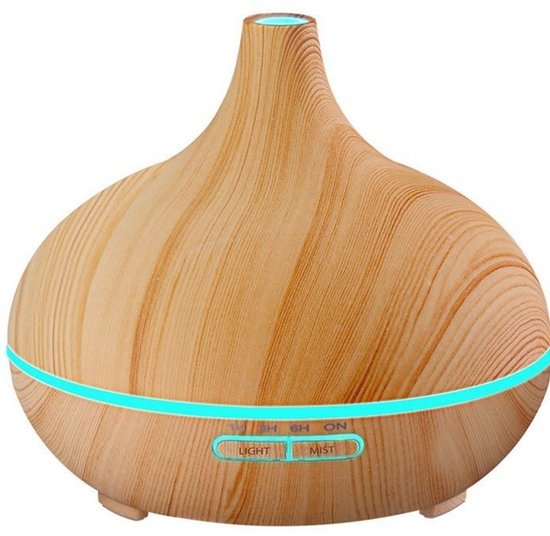 500ml Ätherischer Öldiffusor, Ultraschall-luftbefeuchter, Aromatherapie Mit 7-farbigen Led-leuchten, Automatische Abschaltung, Für Zuhause, Wohnzimmer, Yoga, Spa (gelb).
