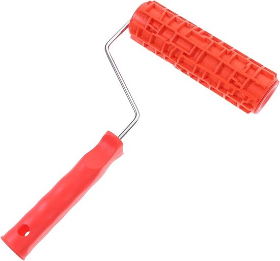 Strukturierte Rolle – Musterrolle – Wanddekoration – Gummirolle – 35 X 18 Cm – Rot