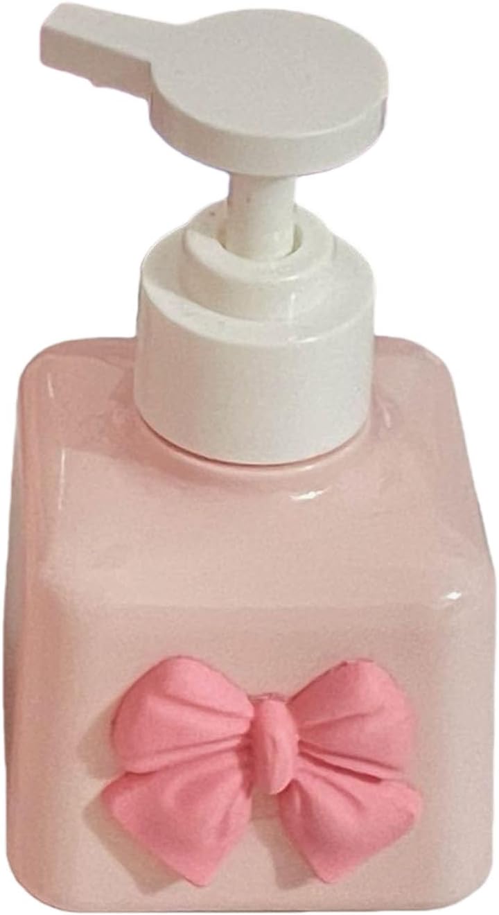 Auslaufsichere Seifenspenderflasche Aus Kunststoff Mit Dekorativer Schleife, Reiseseifenspender Für Shampoo Und Lotion, Reisespender