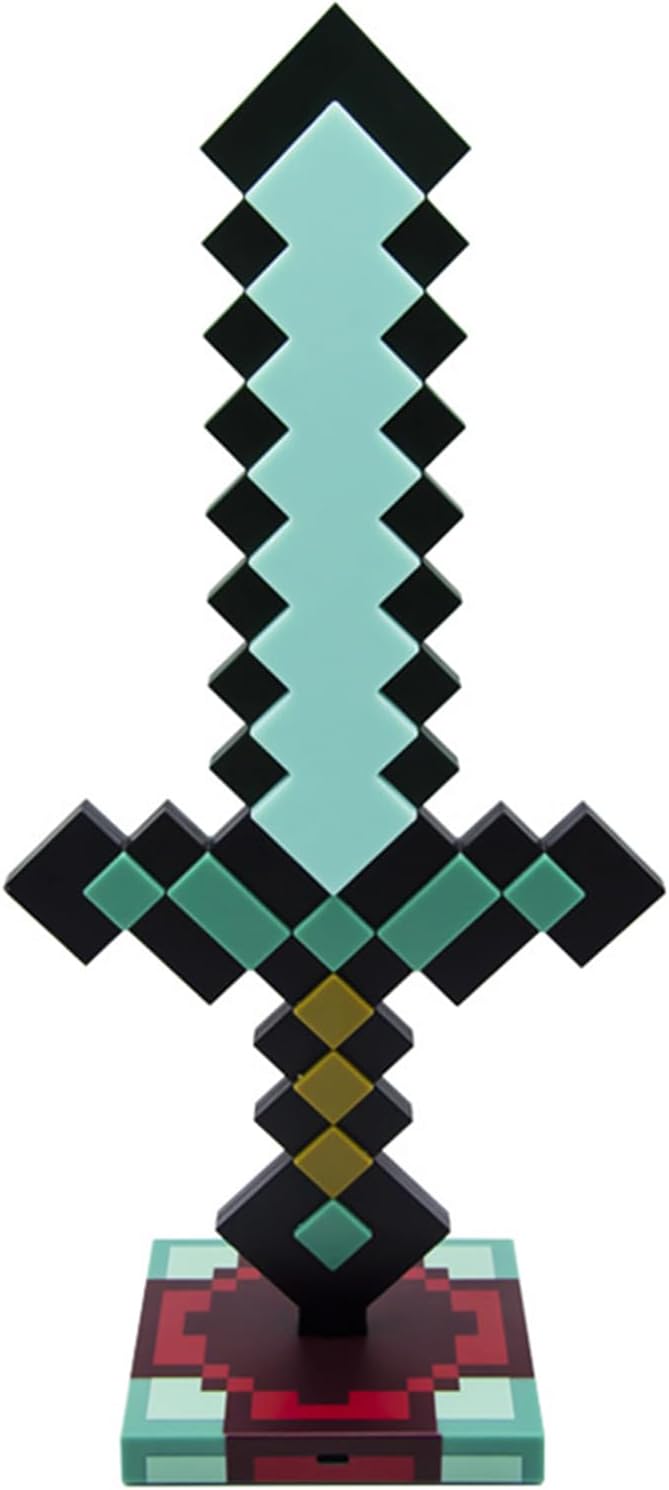 Diamond Sword 14 Zoll Usb-led-tischnachtleuchte – Dekorativ, Unterhaltsam, Sicher Und Stimmungsvolles Licht Fürs Bett