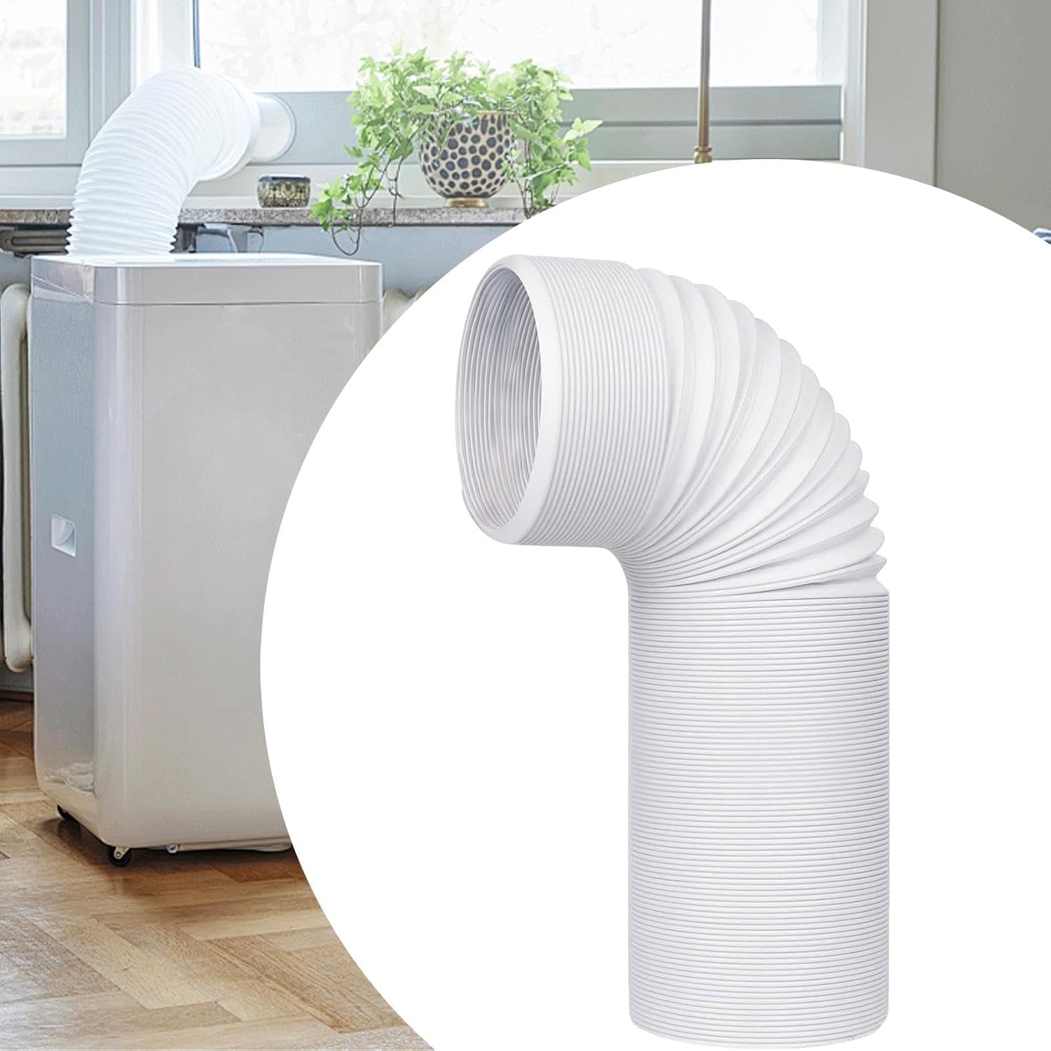 Abluftschlauch Für Klimaanlagen, Tragbar, 130 Mm, Für Den Mobilen Einsatz, Rohrverbinder, Flachlüftungsadapter, 130-mm-fensteradapter