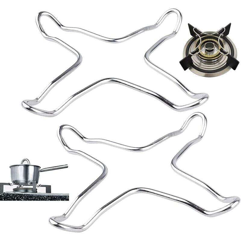 Set Aus Zwei Edelstahl-gasherd-reduzierstücken, Für Gasherde, Hitzeschutzmatten, Woks, Gasbrenner, Gaskochfelder Und Kaffeemaschinenhalterungen