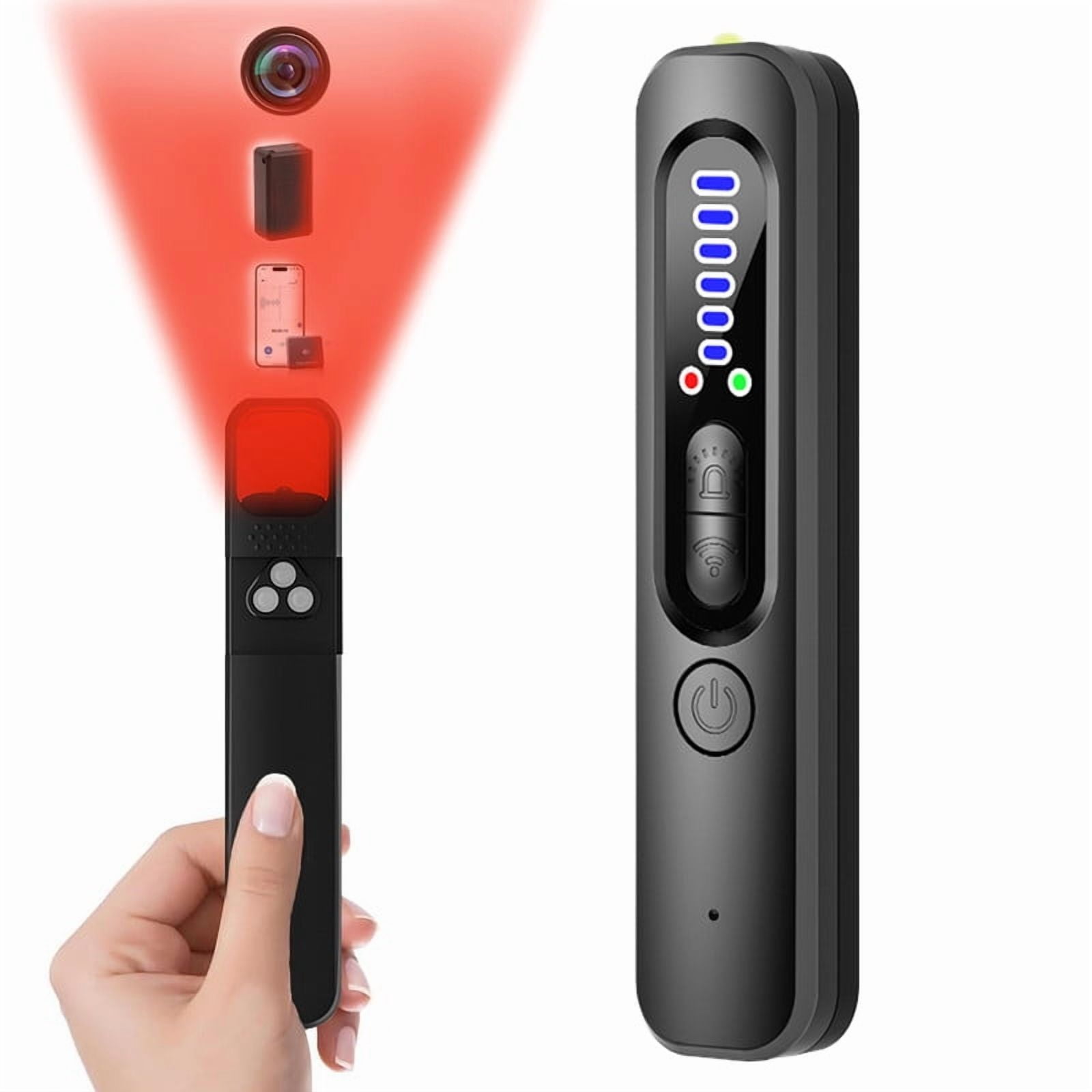 Ein Detektor Für Versteckte Kameras, Hf-detektoren Und Gps-tracker, Der Zur Erkennung Solcher Geräte In Büros, Hotels Und Anderen Orten Eingesetzt Wird.