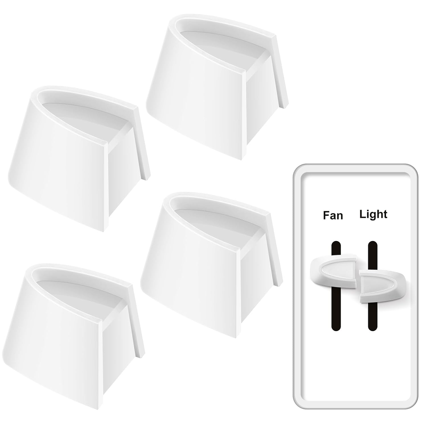 4-teiliges Ersatzset Für Dimmerschalterknöpfe (zweiteiliges Set) Für Lutron Skylark Lüfterdrehzahl- Und Lichtsteuerung (beige)