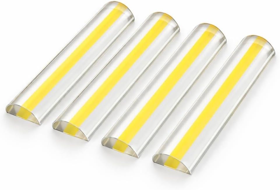 4-teilige Acryl-leselupe – Halbrund – Kristallklar – Verzerrungsfrei – Leicht – Für Bücher, Zeitungen, Dokumente Und Senioren