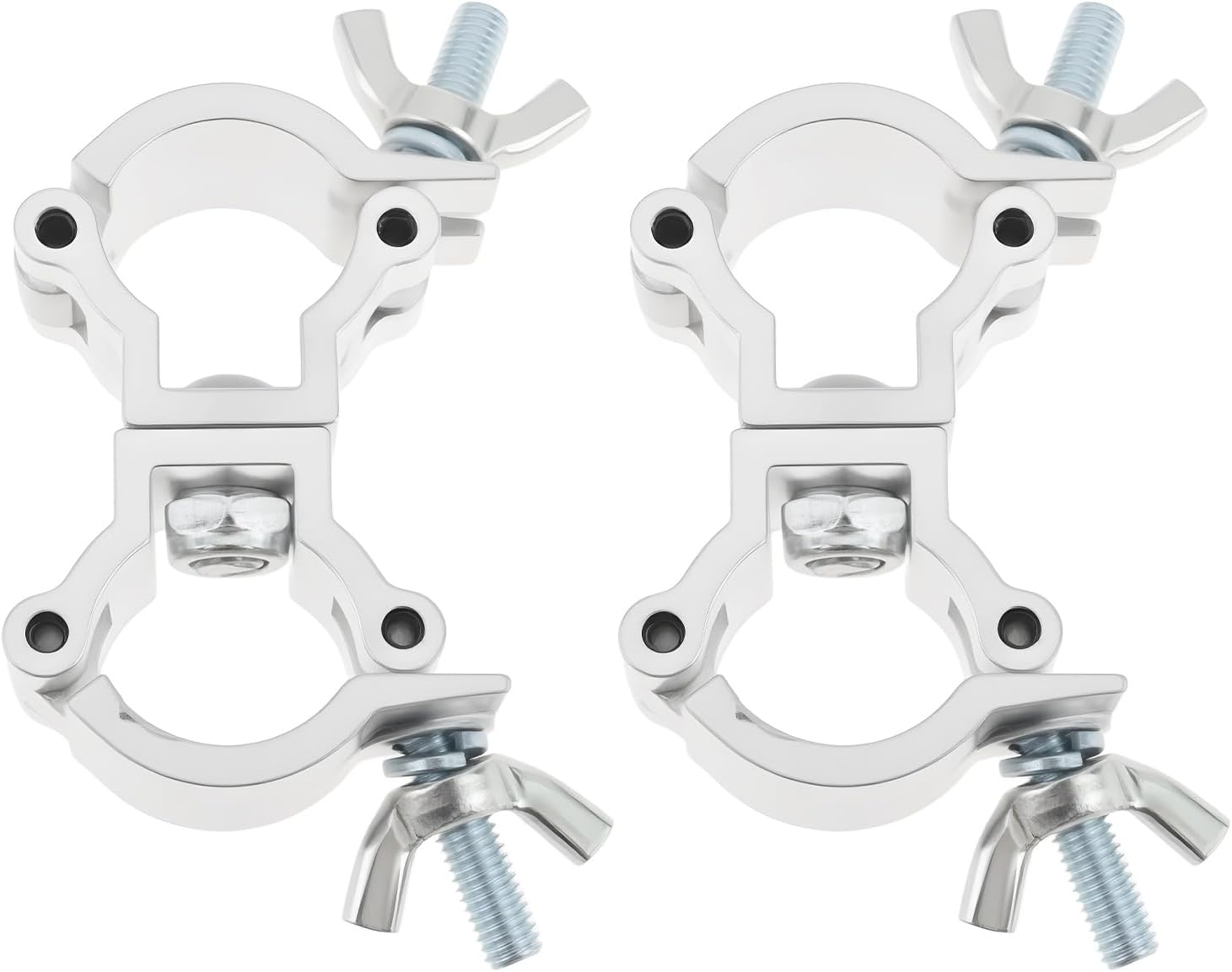 Ein Set Aus 2 Drehbaren Doppelring-schlauchschellen, Geeignet Für Schläuche Mit 18-21 Mm Durchmesser.