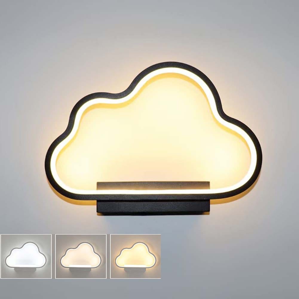 3-farbige Led-wolkenwandleuchte – Verstellbare Beleuchtung, Minimalistische Wanddekoration Für Schlafzimmer, Wohnzimmer, Flure Und Nachttisch