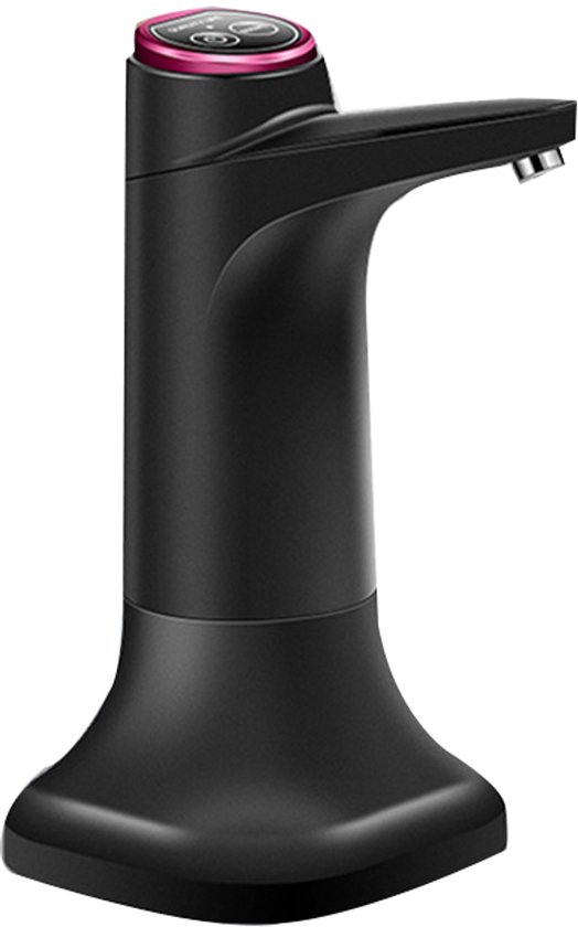 Schwarze Elektrische 5-gallonen-wasserpumpe Mit Usb-c-anschluss – Tragbarer Automatischer Wasserspender Für Flaschen, Camping, Küche, Büro, Picknick