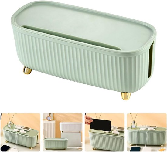 1 Stück Kabelorganisator-anschlussdose Für Den Außenbereich, Spleißdose, Kabeldurchführung, 35 X 15 X 13,5 Cm – Grün