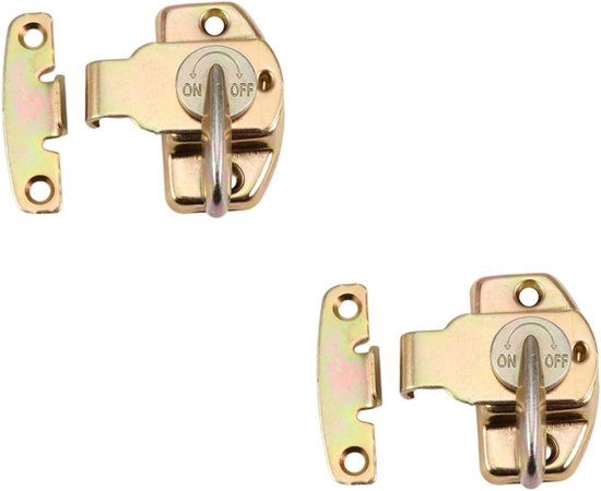 2 Sets Esstischverriegelung – Bettteile – Haken – Tischkralle – Pfostenspanner – Befestigungsmaterial – Stahl – Bunt