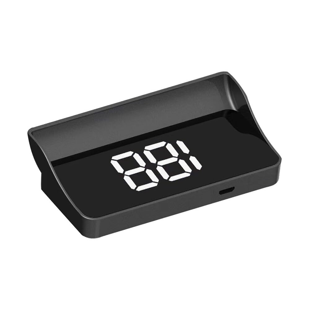 Fahrzeuginternes Head-up-display, Universeller Digitaler Tachometer, Intelligentes Instrumentenpanel, Digitaler Tachometer, Drehzahlmesser, Km/h-anzeige (km/h), Weiß