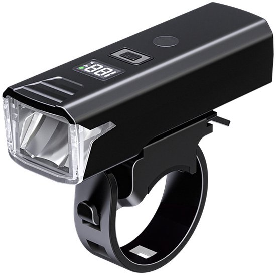 Digitalanzeige – Fahrradtaschenlampe – Fahrradnachtlicht – Ipx4 Wasserdicht – Usb-aufladbar – Mountainbike – Kinderfahrradlampe – Schwarze Fahrradlampe