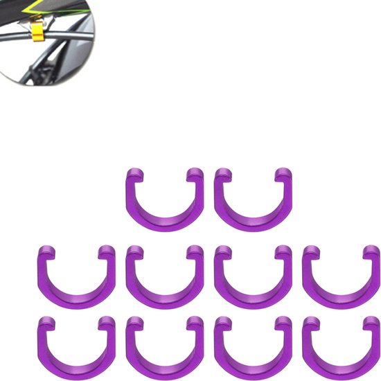 10 Stück – Fahrradkabelklemmen – Kabelbefestigung Mit C-schnalle – Kabelorganisator – Kabelclips – Kabelhalter – Kabelclips – Kabel